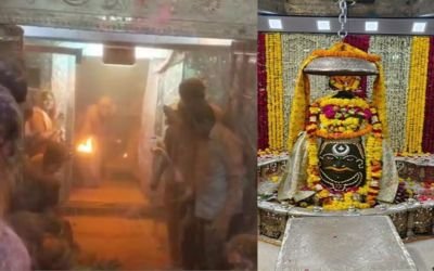 Fire broke out during Bhasma Aarti in Mahakal temple, 9 out of 14 people injured