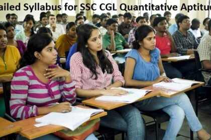 Detailed Syllabus for SSC CGL Quantitative Aptitude