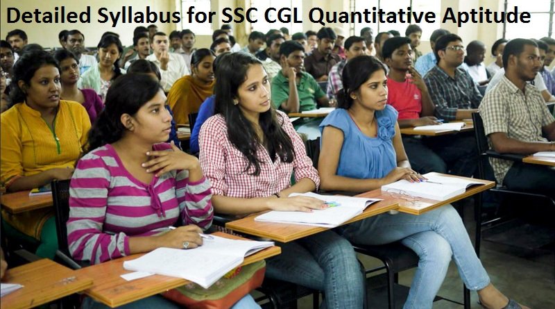 Detailed Syllabus for SSC CGL Quantitative Aptitude